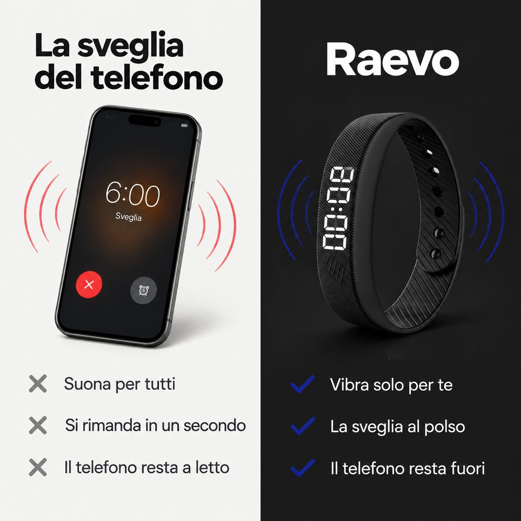 Raevo – Sveglia silenziosa da polso